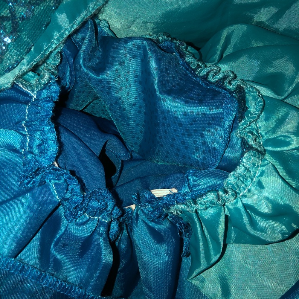 Disney Merida Blue Dress Up Halloween Costume Gown size 4 to 6X - Picture 10 of 12